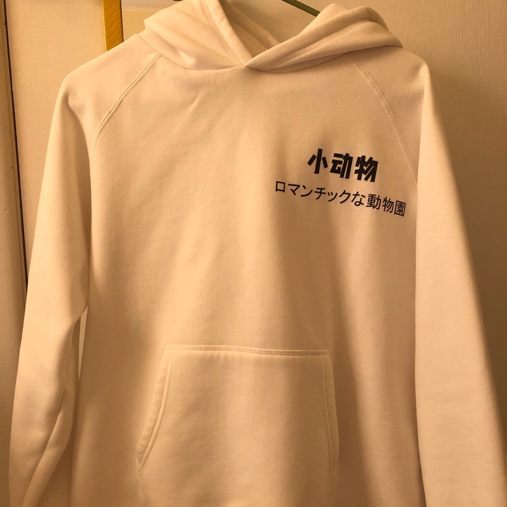 White Fleece Hoodie